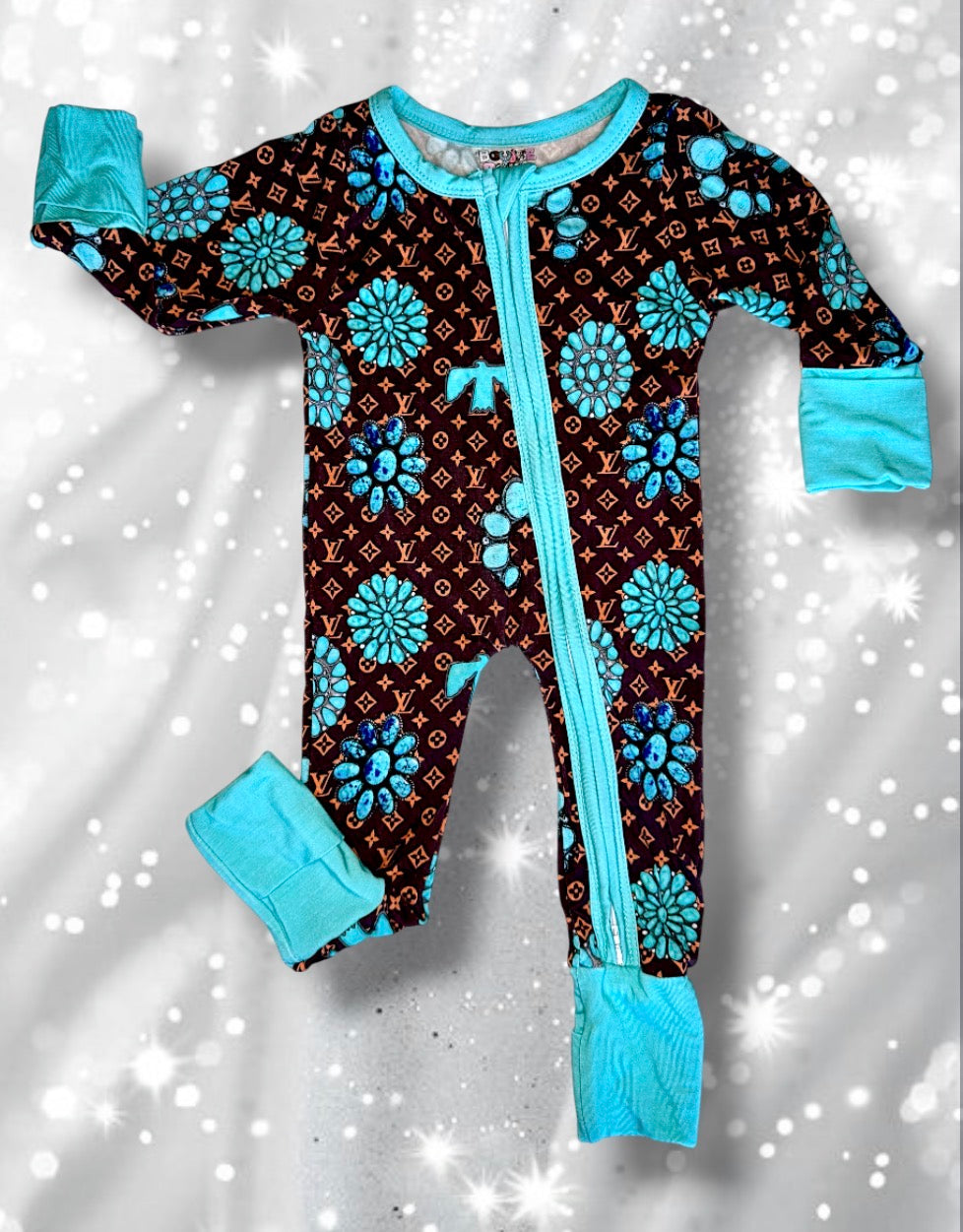 Turquoise & OG Brown Boujee Bamboo Sleeper