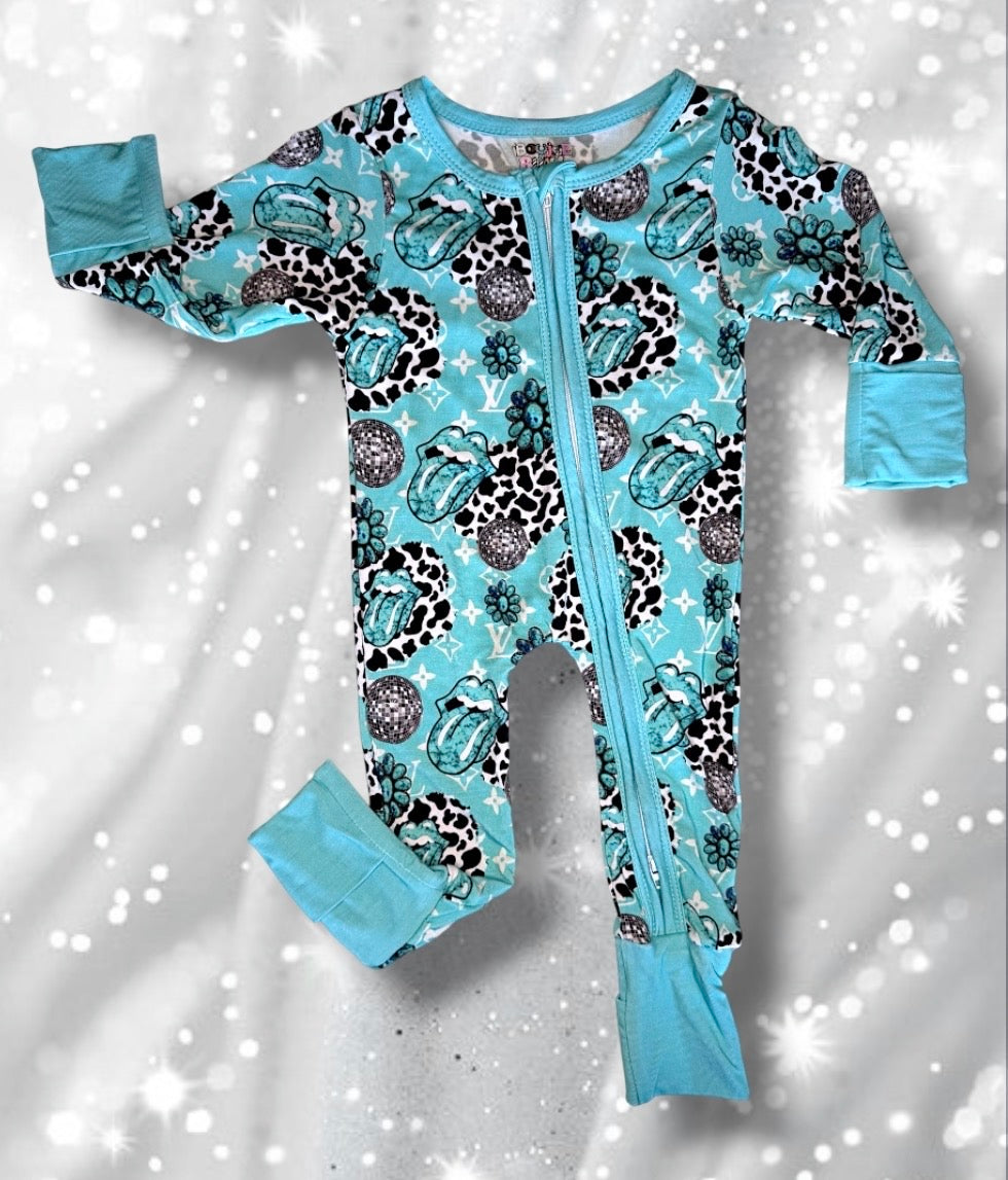 Disco Turquoise Bamboo Sleeper