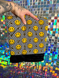 Smiley Checkered Bamboo Blanket